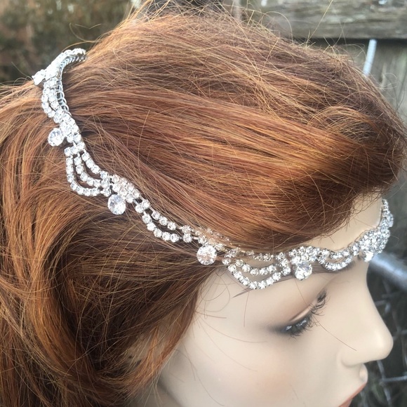 Vintage Rhinestone Swag Hair Combs main image 8